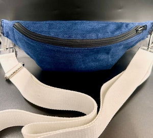 #1003 - Sling Bag: Quilted Purple/Blue & Denim