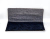 #4013 - Clutch - Black Floral Embossed with Black Sparkles (Switch Purse)