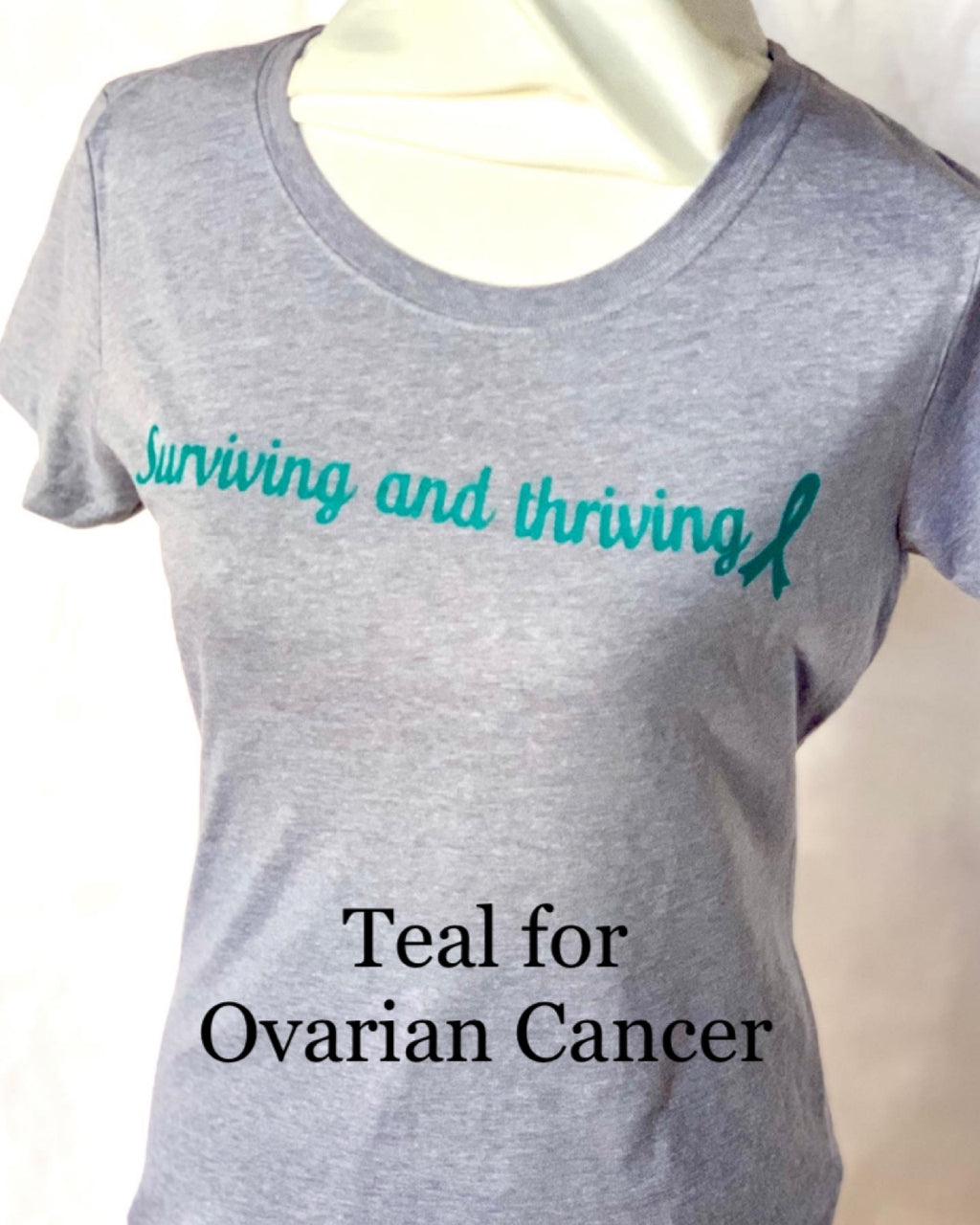 #5001 - Surviving and Thriving T-Shirt - Ovarian Cancer